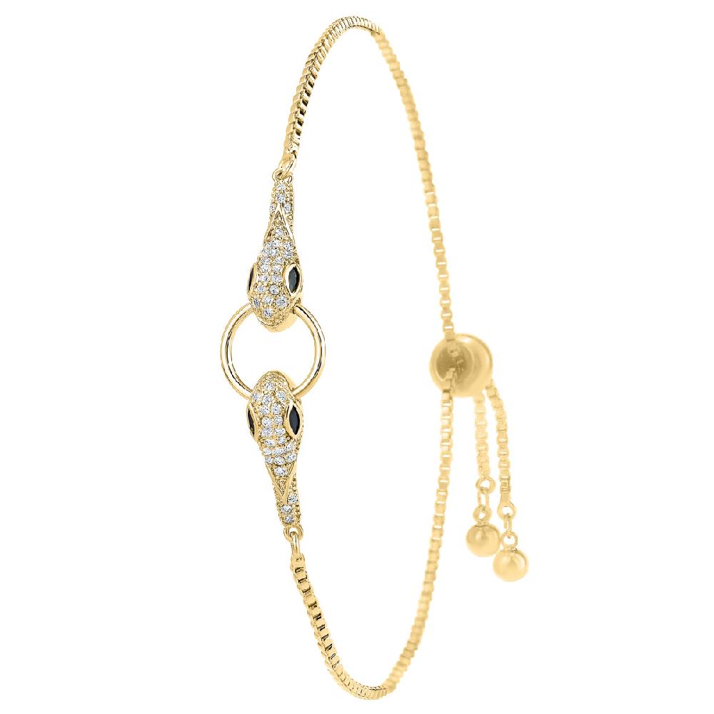 so charm Bracelet serpents par SoCharm orné de Zirconium