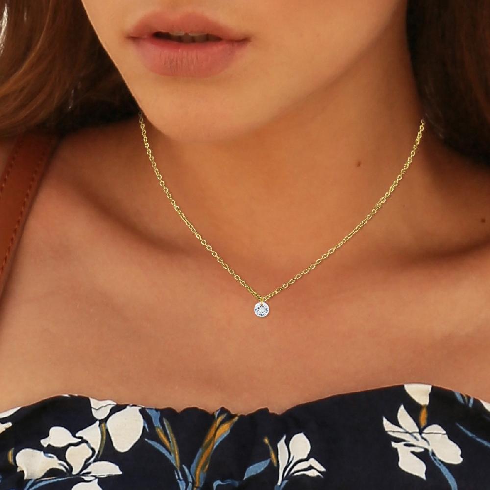 So Charm Chaine Maille Forçat Et Cristal Par SoCharm