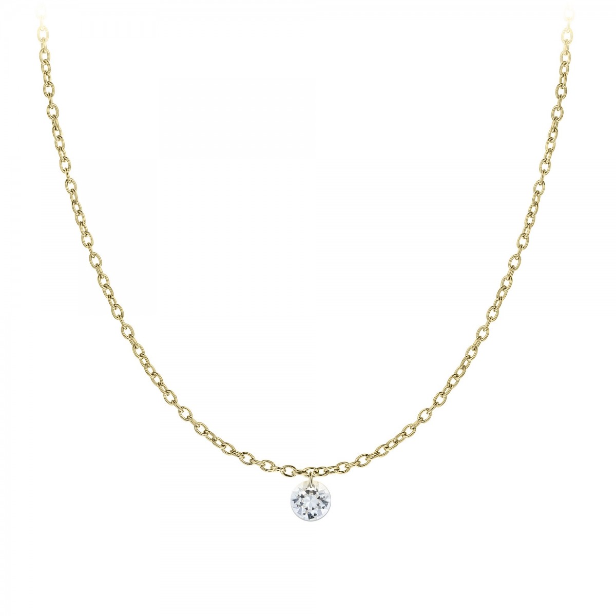 so charm Chaine maille forçat et cristal par SoCharm