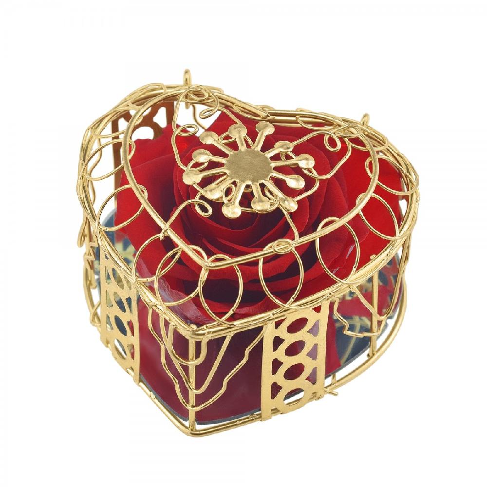 So Charm Coffret Cœur Et Sa Rose éternelle - Stabilisée
