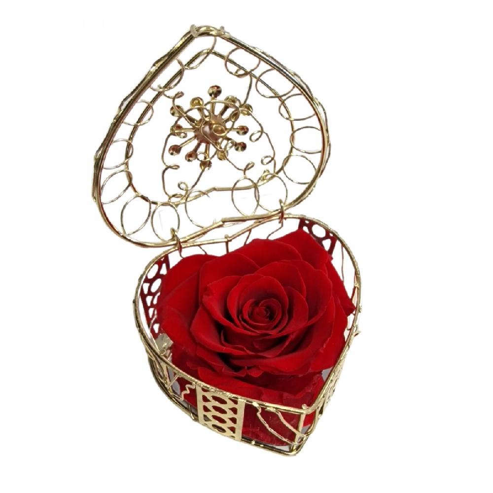 So Charm Coffret Cœur Et Sa Rose éternelle - Stabilisée