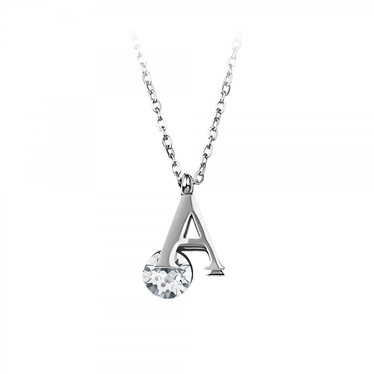 so charm Collier alphabet lettre A SoCharm orné de cristaux scintillants