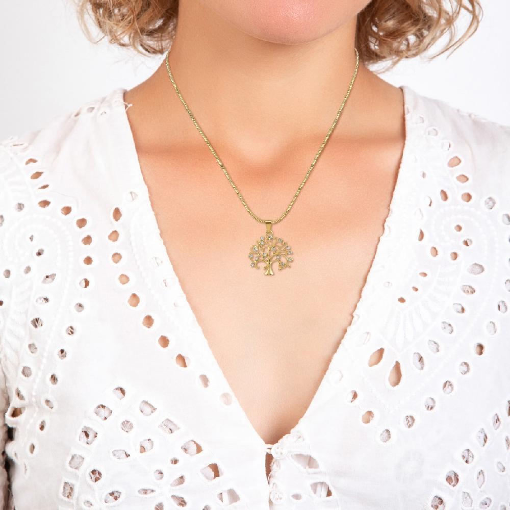 So Charm Collier Arbre De Vie SoCharm Orné De Cristaux Scintillants