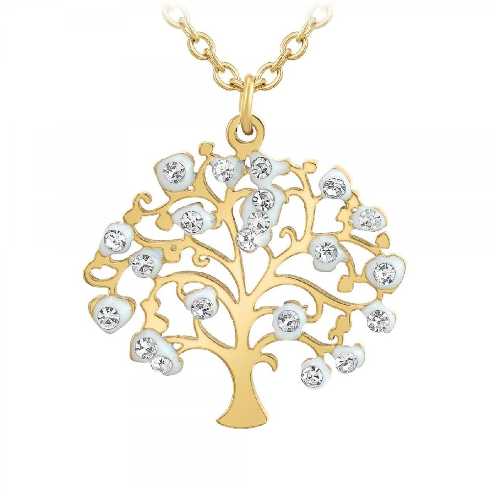 so charm Collier arbre de vie SoCharm orné de Cristaux scintillants