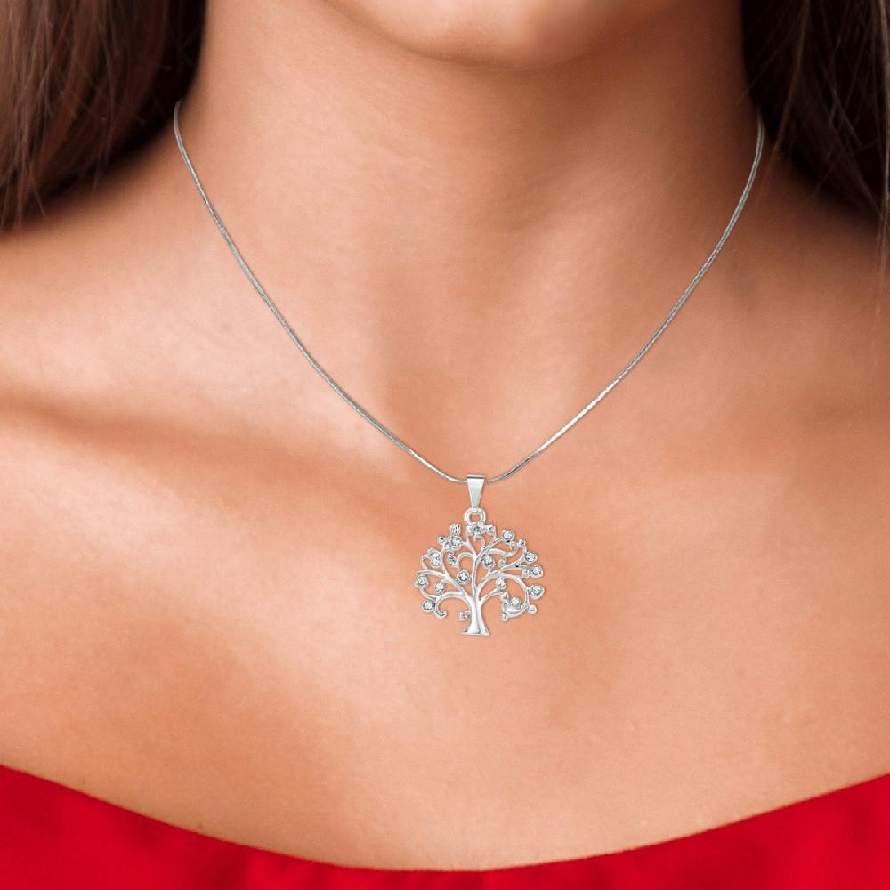 So Charm Collier Arbre De Vie SoCharm Orné De Cristaux Scintillants