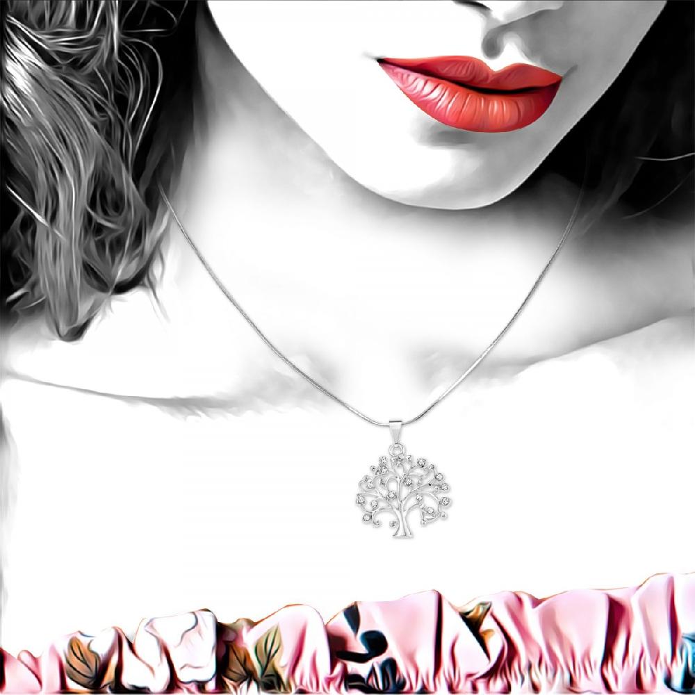 So Charm Collier Arbre De Vie SoCharm Orné De Cristaux Scintillants