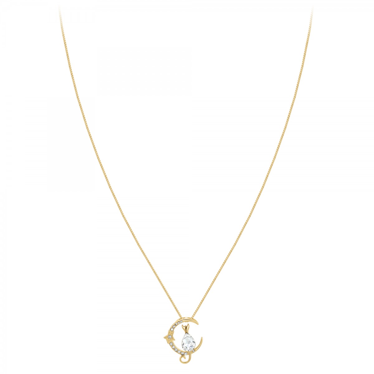 So Charm Collier Chat Par SoCharm Orné De Cristaux Scintillants