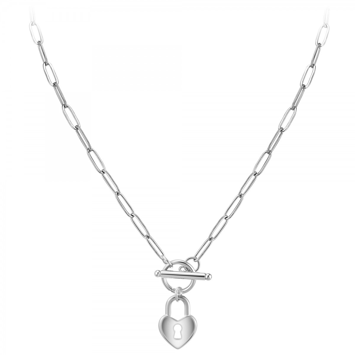 So Charm Collier Coeur Par SoCharm En Acier Inoxydable