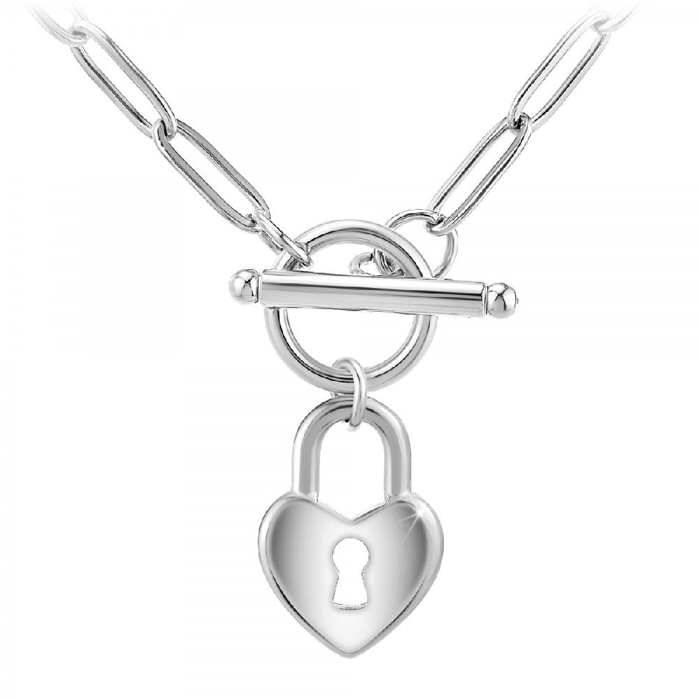 so charm Collier coeur par SoCharm en acier inoxydable