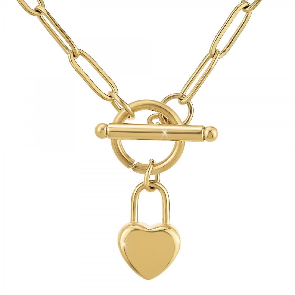 so charm Collier coeur par SoCharm en acier inoxydable