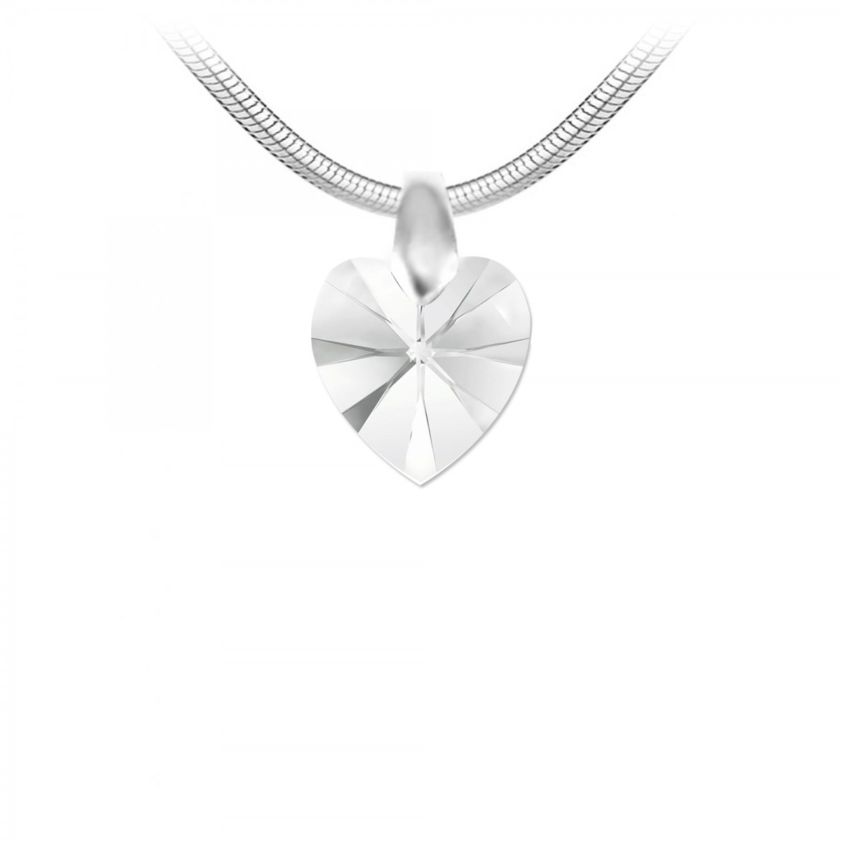 so charm Collier coeur par SoCharm orné d'un Cristal scintillant