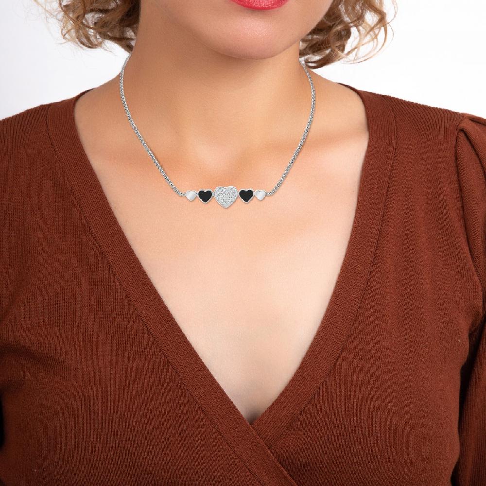 So Charm Collier Coeur Par SoCharm Orné De Cristaux Scintillants