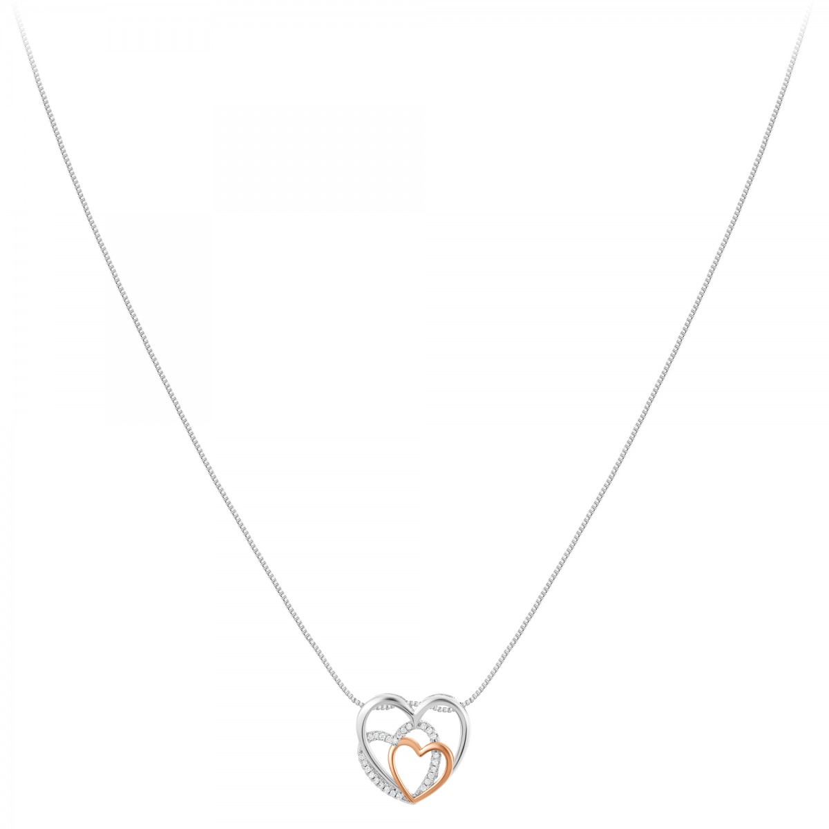 So Charm Collier Coeur Par SoCharm Orné De Cristaux Scintillants