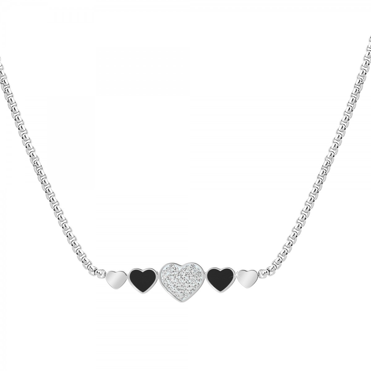 so charm Collier coeur par SoCharm orné de Cristaux scintillants