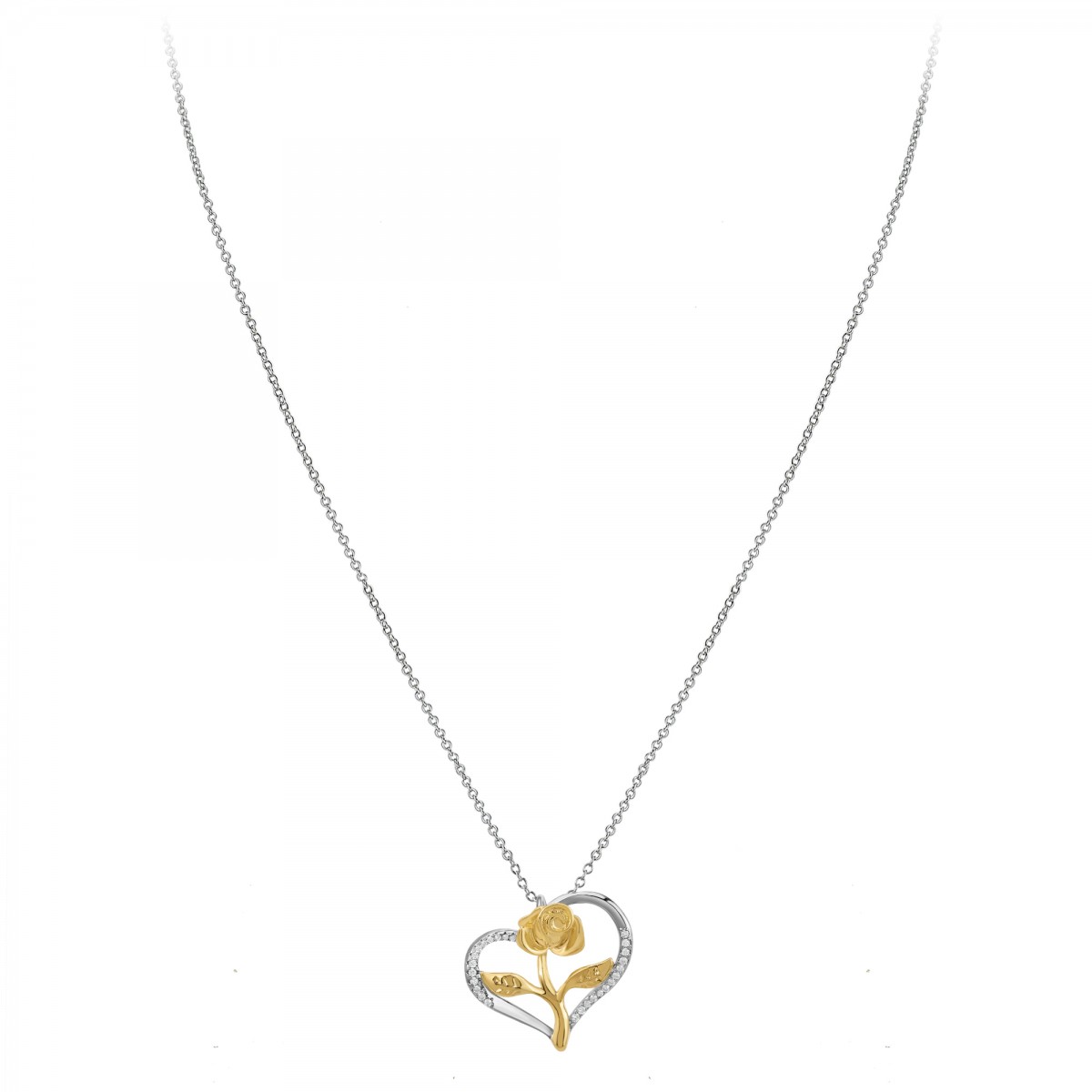So Charm Collier Coeur Rose SoCharm Orné De Zirconium