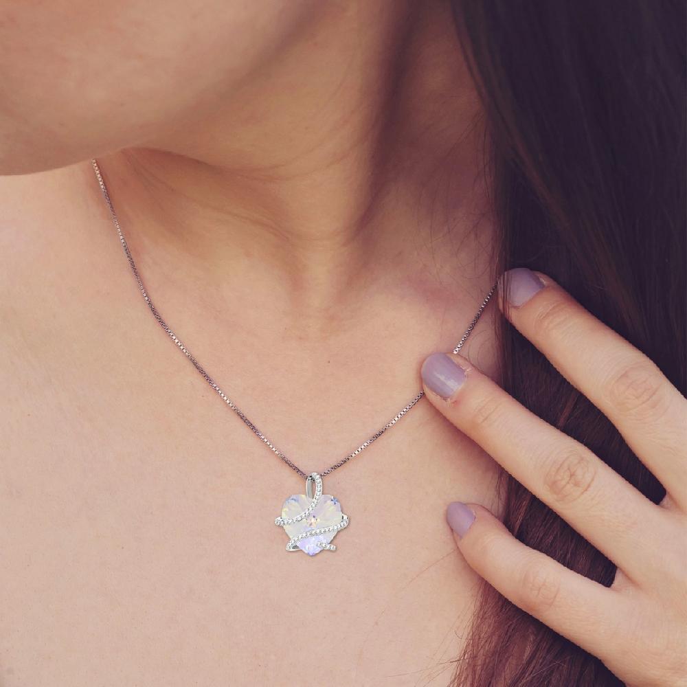 So Charm Collier Coeur SoCharm Orné De Cristaux Scintillants