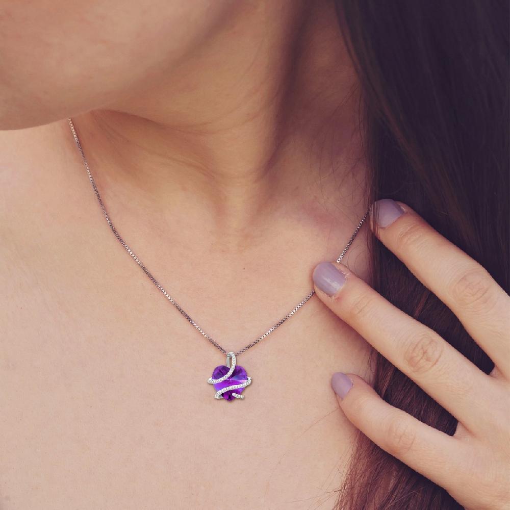 So Charm Collier Coeur SoCharm Orné De Cristaux Scintillantss