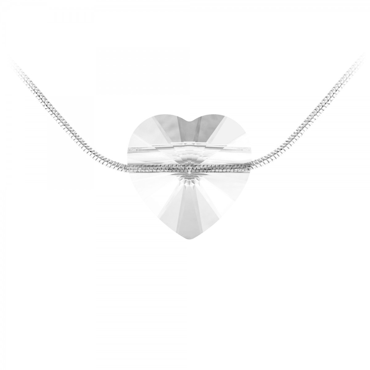 so charm Collier coeur SoCharm orné de Cristaux scintillants
