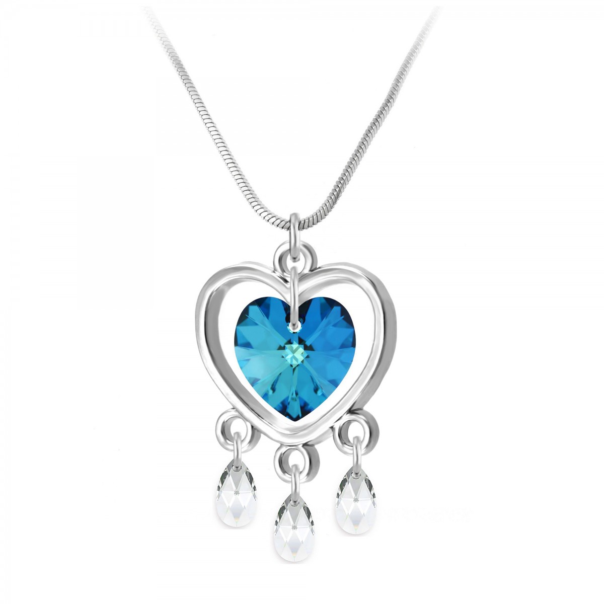 so charm Collier cœur SoCharm orné de Cristaux scintillants