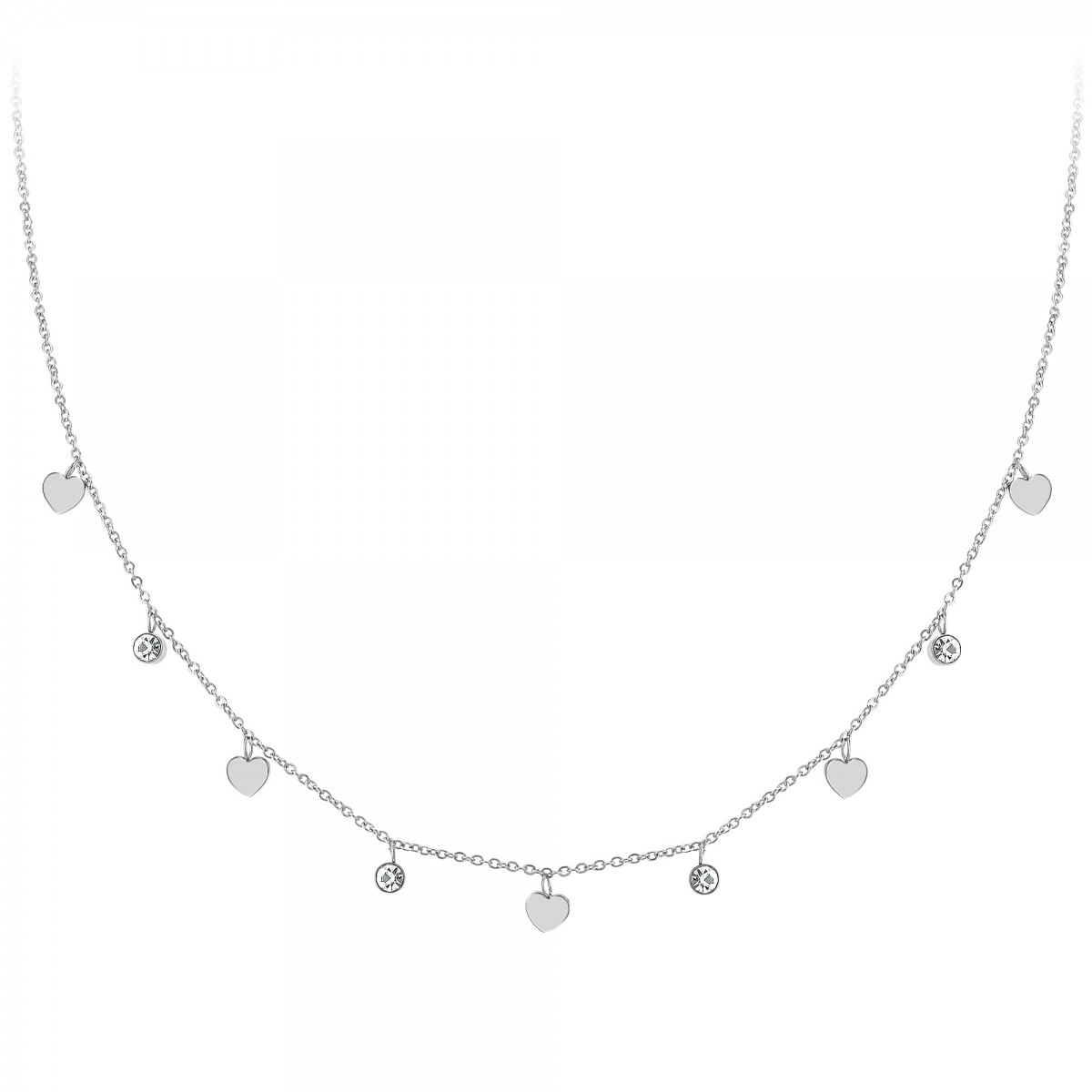 so charm Collier coeurs par SoCharm orné de Zirconium