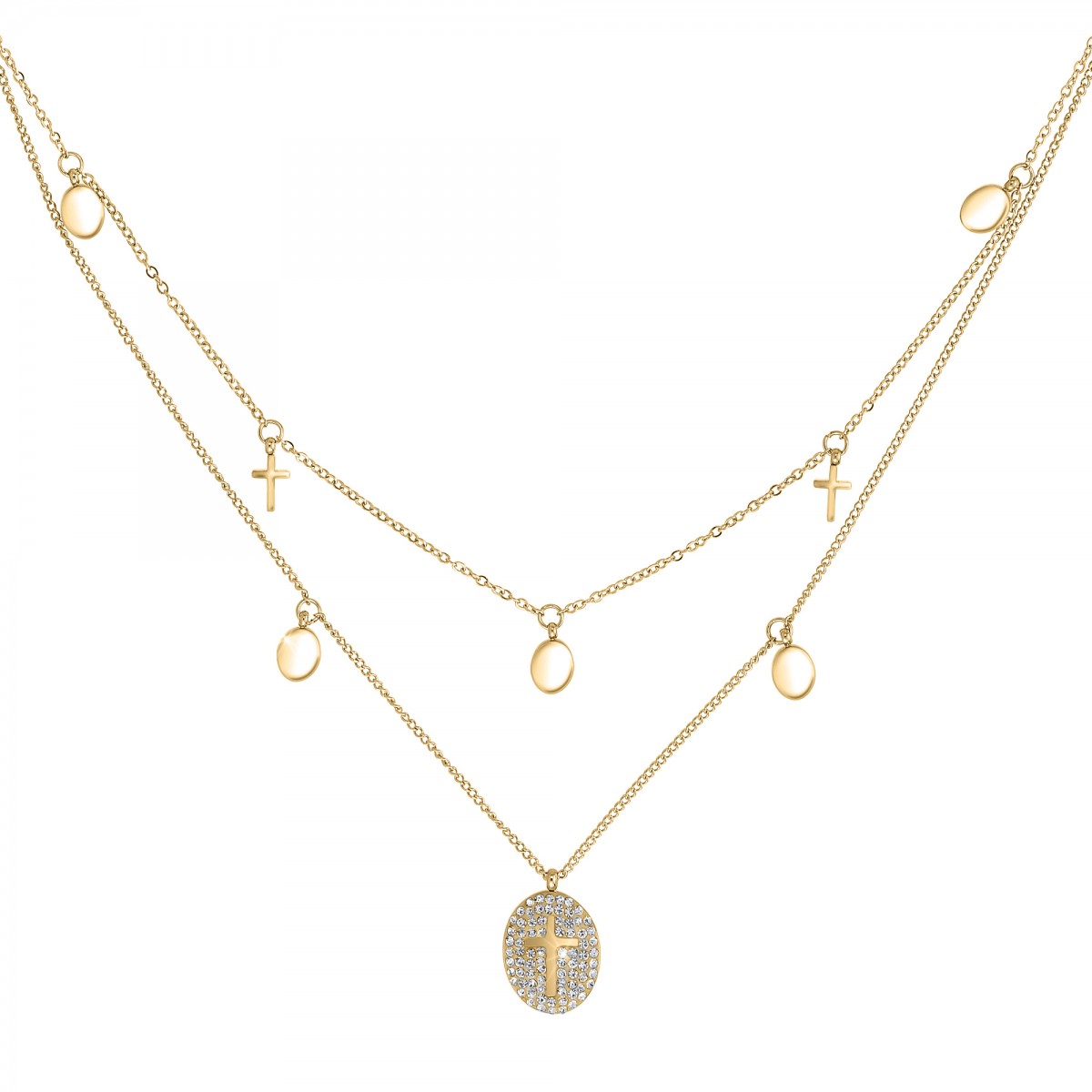 so charm Collier croix par SoCharm orné de Cristaux scintillants