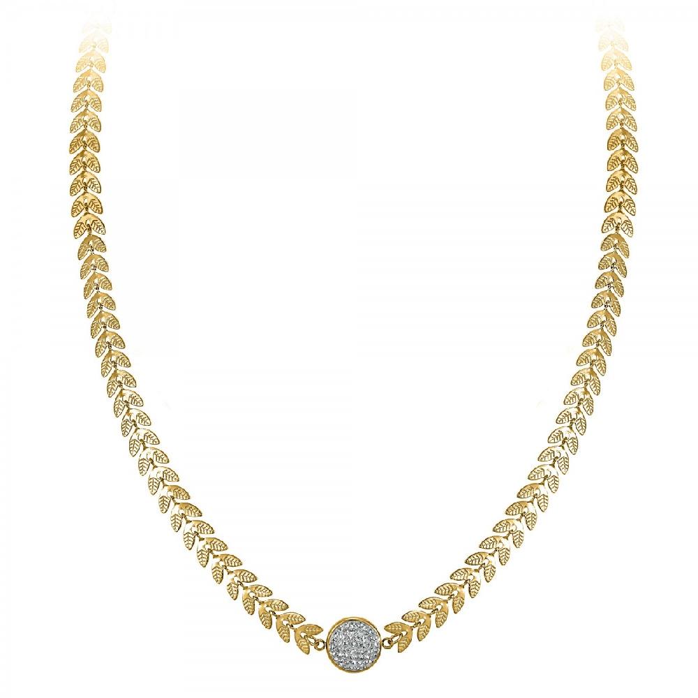 So Charm Collier En Acier Orné De Cristaux Scintillants Par SoCharm En Acier Rhodié Argenté