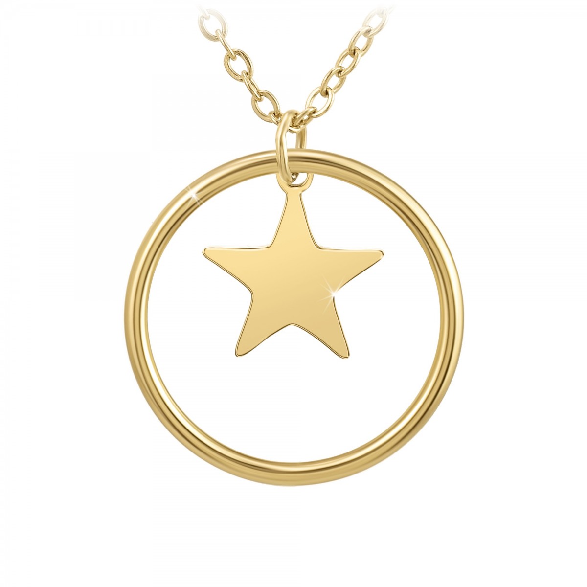 so charm Collier étoile SoCharm en acier inoxydable