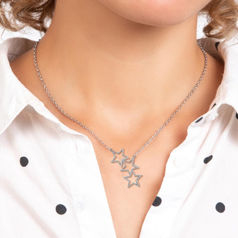 So Charm Collier étoiles Par SoCharm Orné De Zirconium