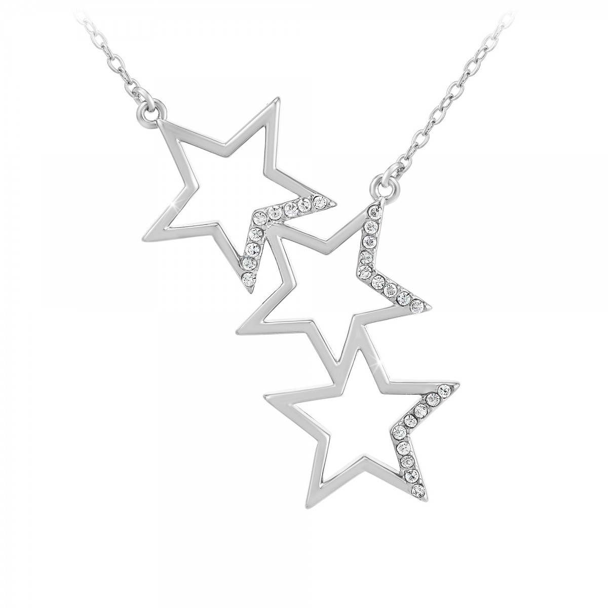 so charm Collier étoiles par SoCharm orné de Zirconium