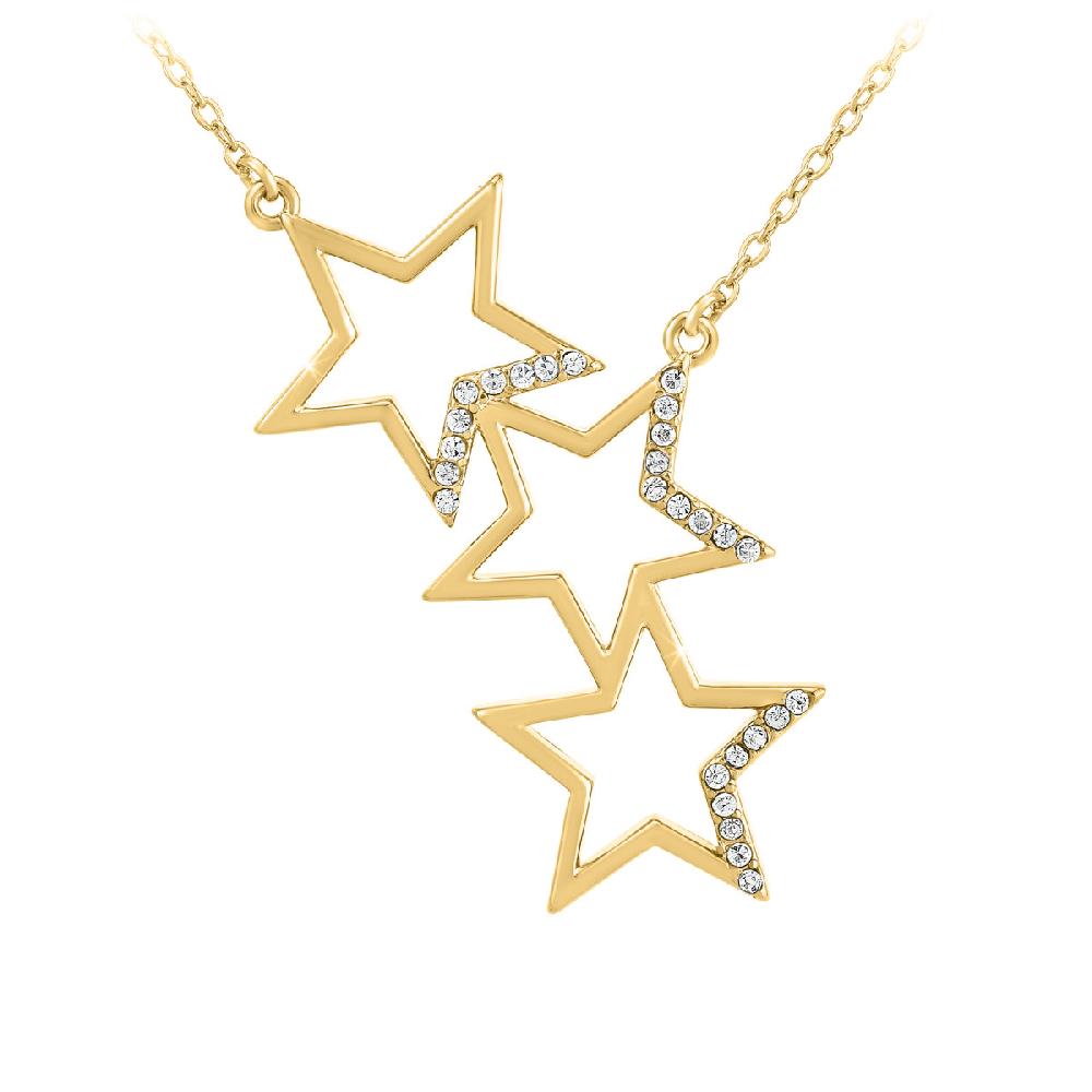 so charm Collier étoiles par SoCharm orné de Zirconium