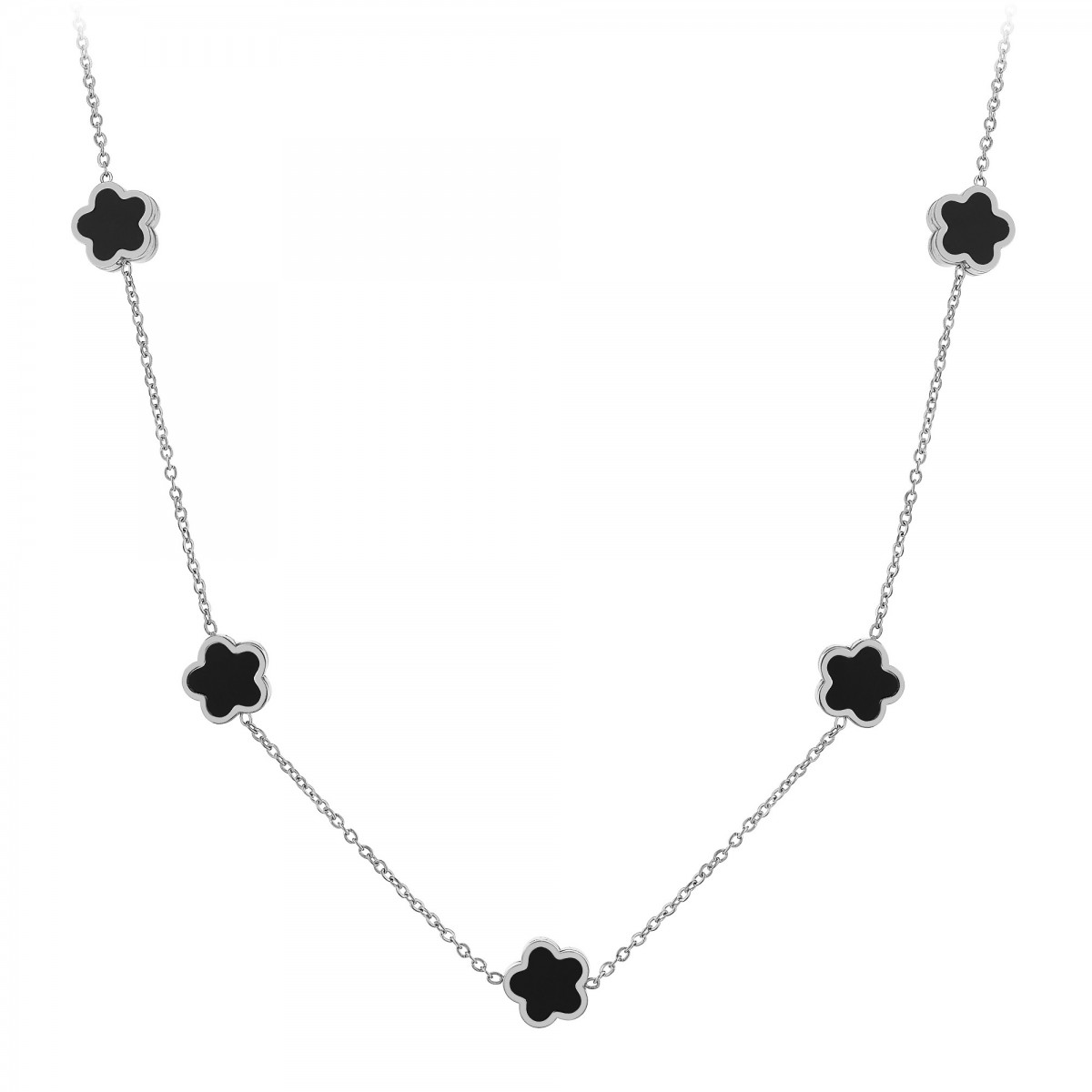 so charm Collier fleurs par SoCharm en acier inoxydable