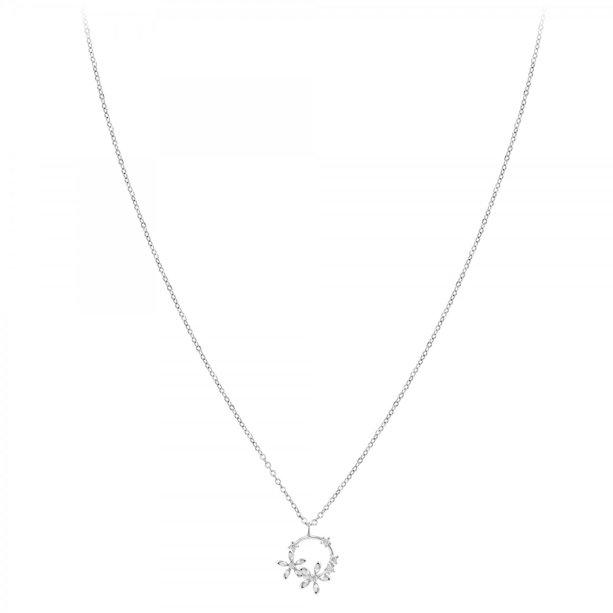 So Charm Collier Fleurs Par SoCharm Orné De Zirconium
