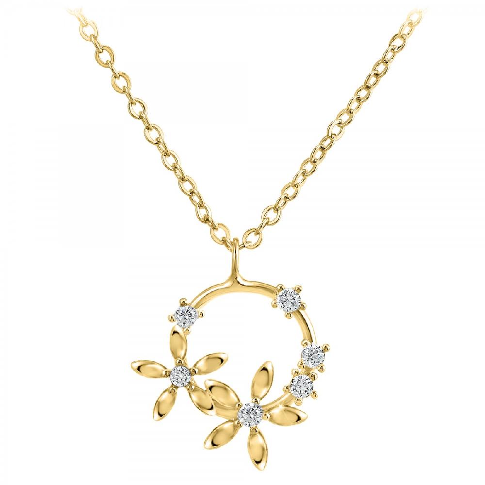 so charm Collier fleurs par SoCharm orné de Zirconium