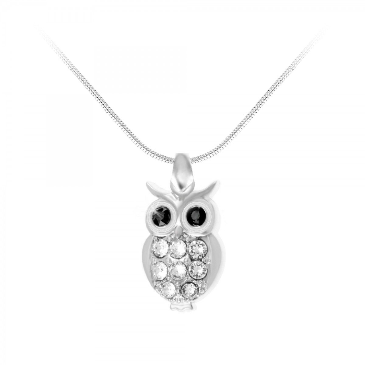 so charm Collier hibou SoCharm orné de Cristaux scintillants