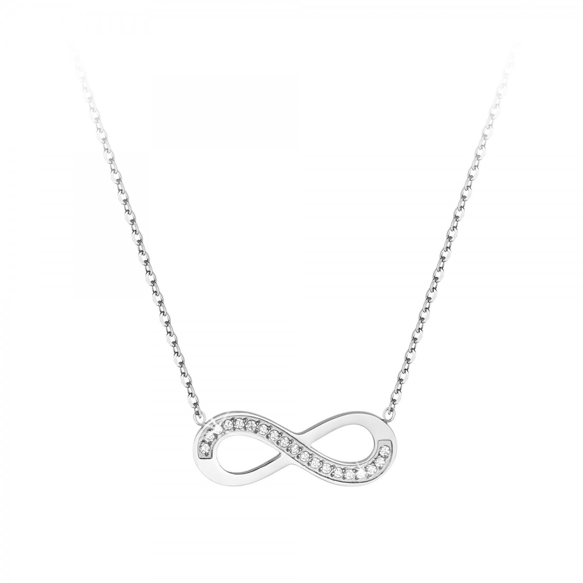 so charm Collier infini SoCharm orné de Cristaux scintillants