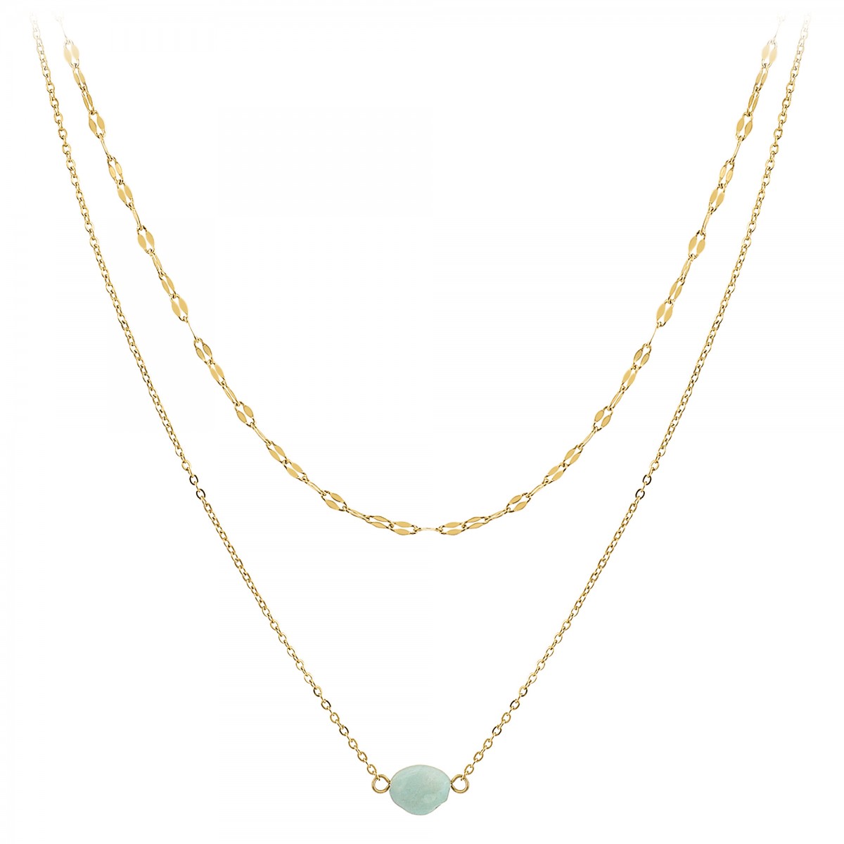 so charm Collier multi rangs par SoCharm orné d'une amazonite