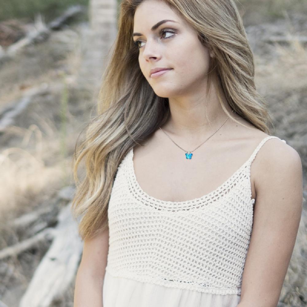 So Charm Collier Papillon Par SoCharm Orné D'un Cristal Scintillant