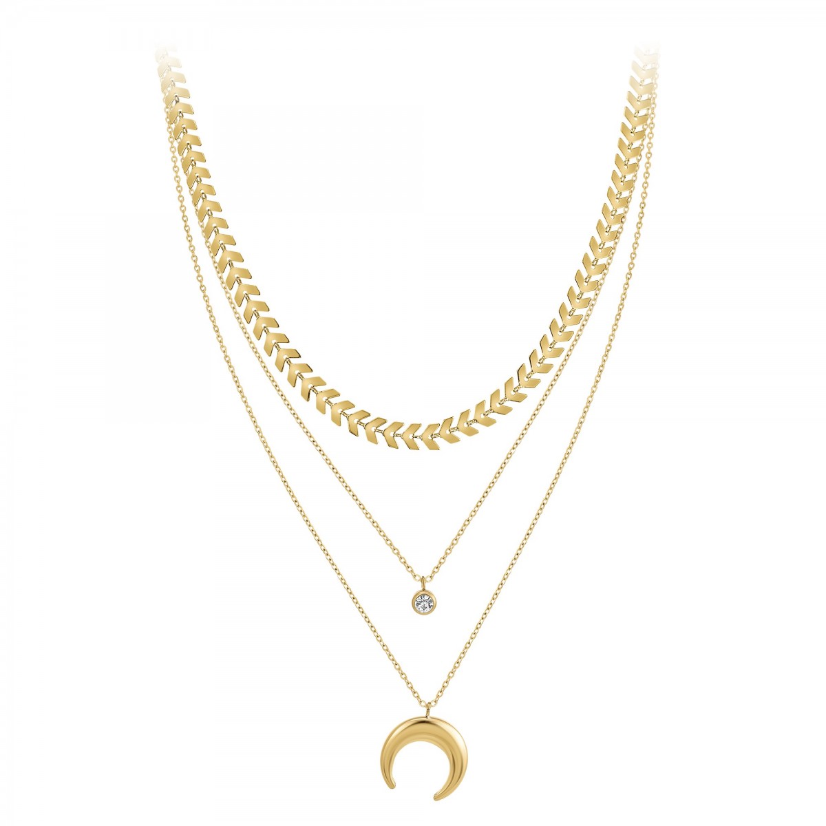 so charm Collier par SoCharm orné d'un Cristal scintillant