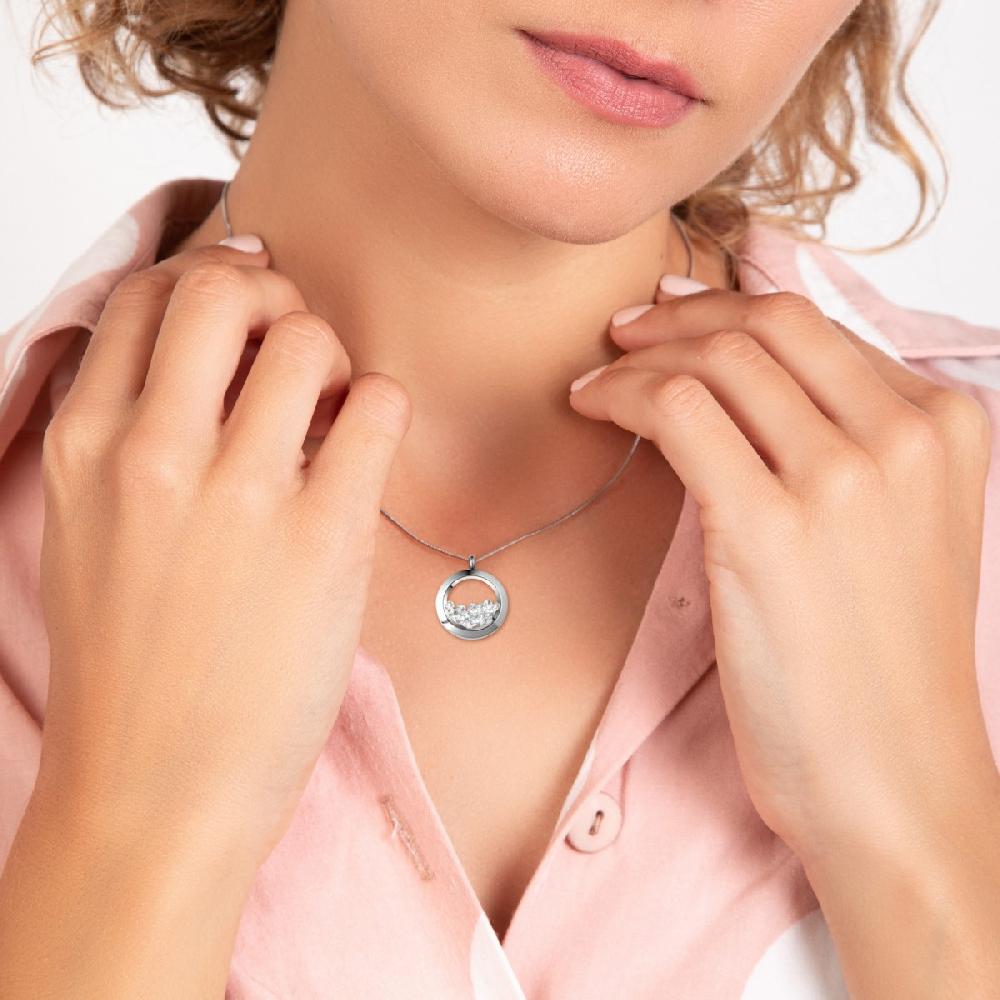 So Charm Collier Rond SoCharm Orné De Cristaux Scintillants