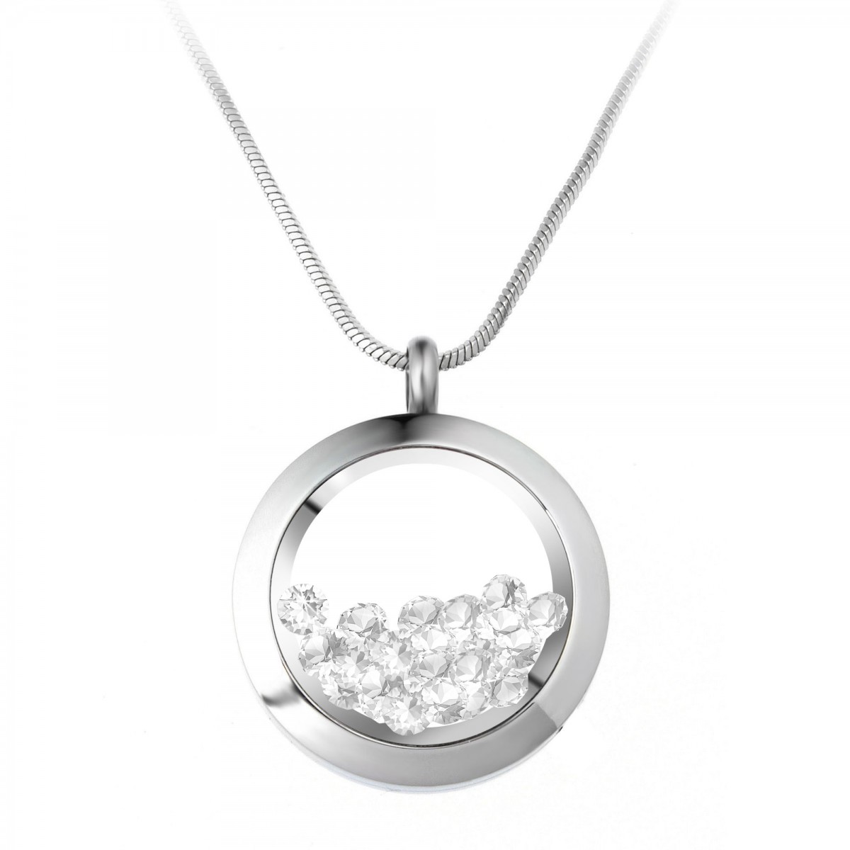 so charm Collier rond SoCharm orné de Cristaux scintillants