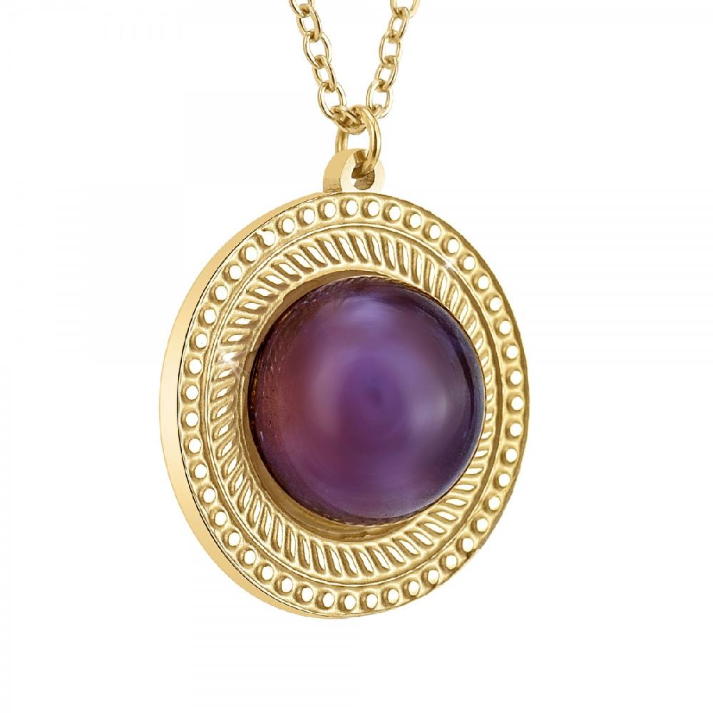 So Charm Collier SoCharm Orné D'une Pierre Naturelle