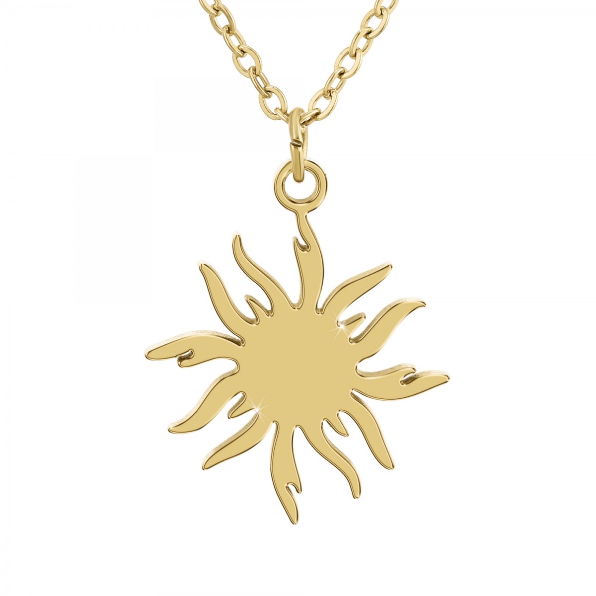 so charm Collier soleil SoCharm en acier inoxydable