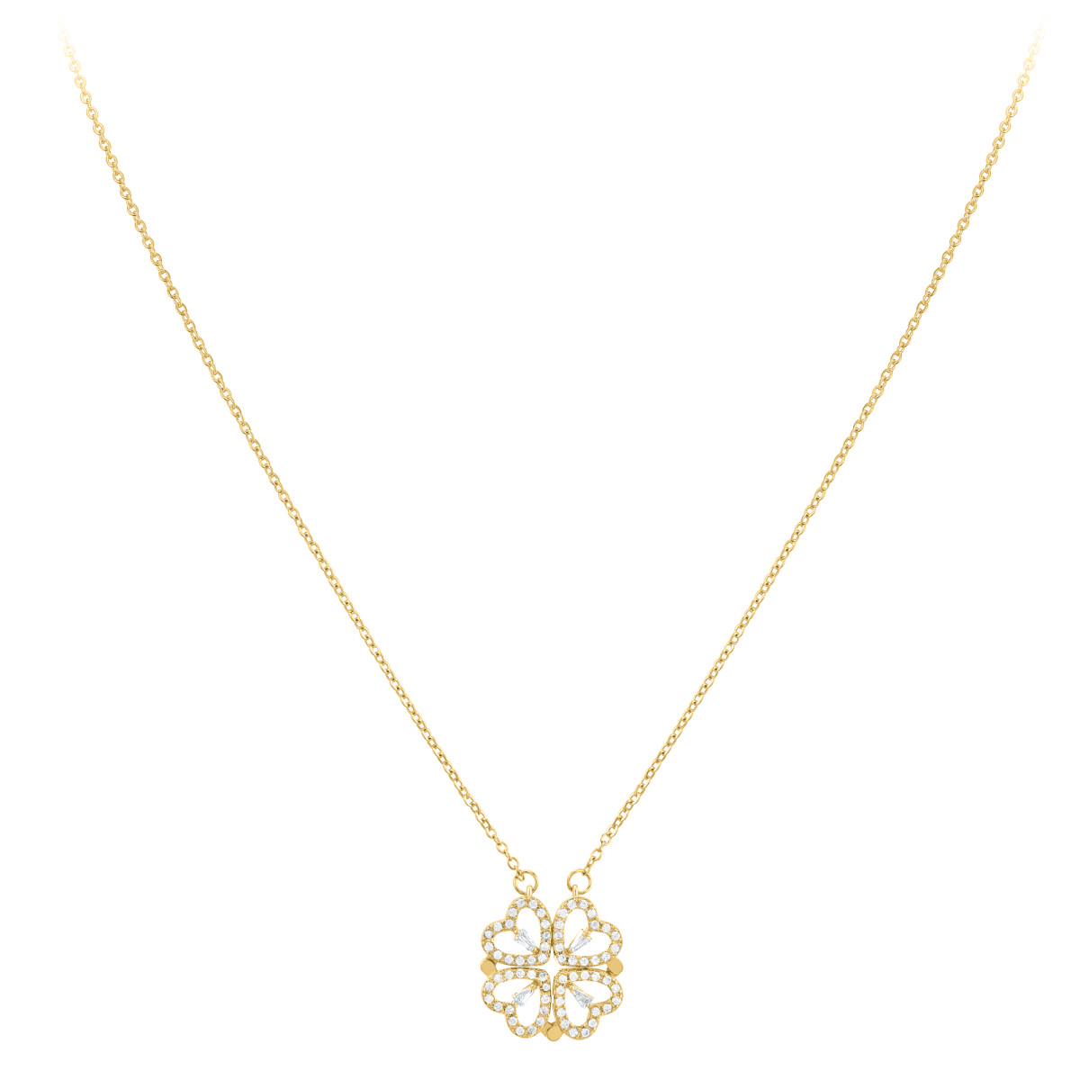 So Charm Collier Trèfle SoCharm Orné De Cristaux Scintillants