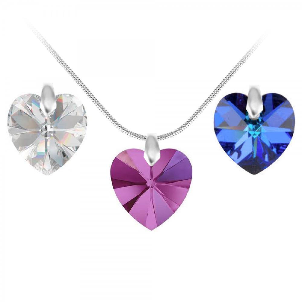 so charm Lot d'un collier et de 3 pendentifs SoCharm orné de Cristaux scintillants