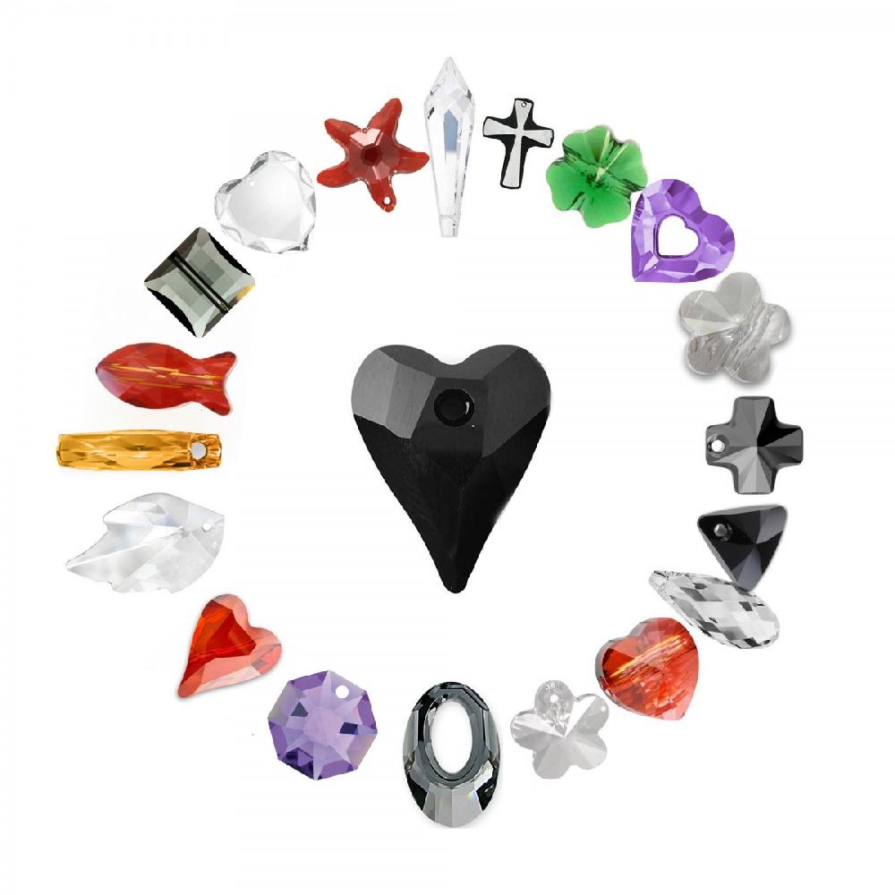 so charm Lot de 20 cristaux et perles scintillantes