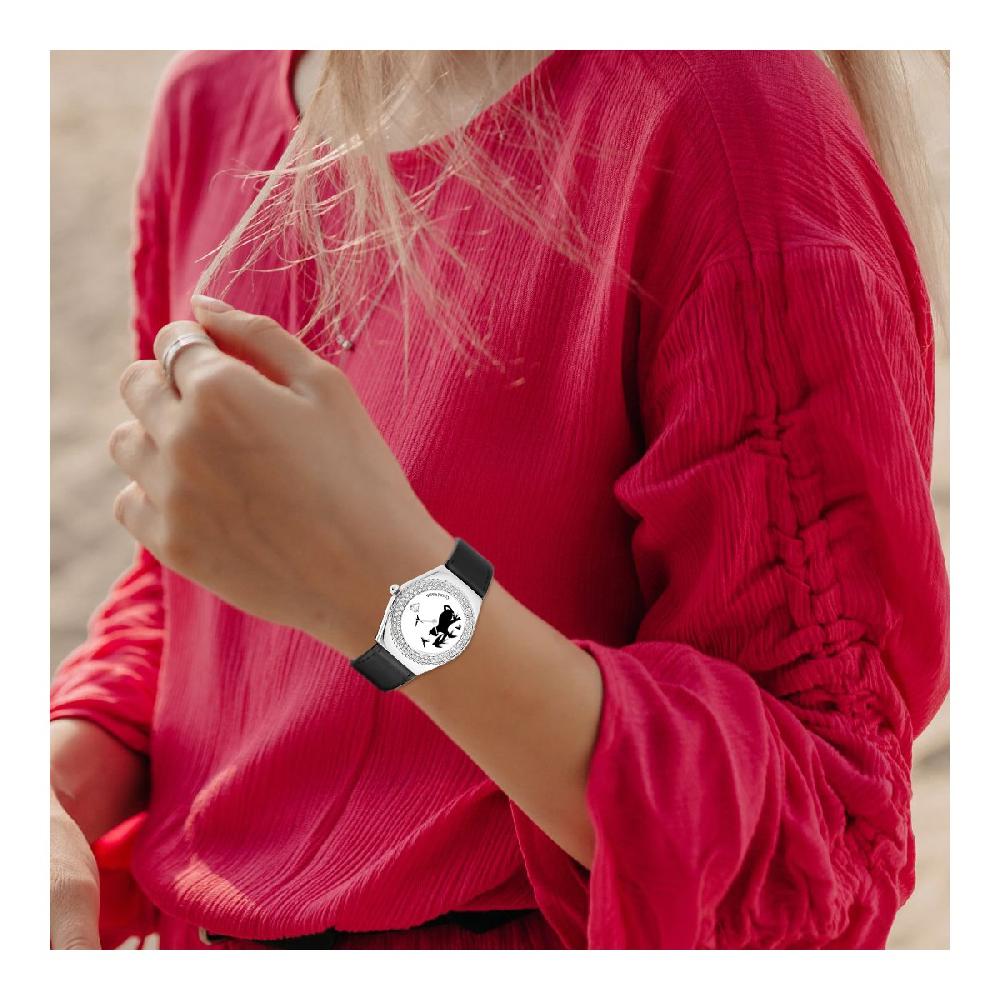 So Charm Montre Alysson Chat à Mouvement Tournant SoCharm Ornée De Cristaux Scintillants