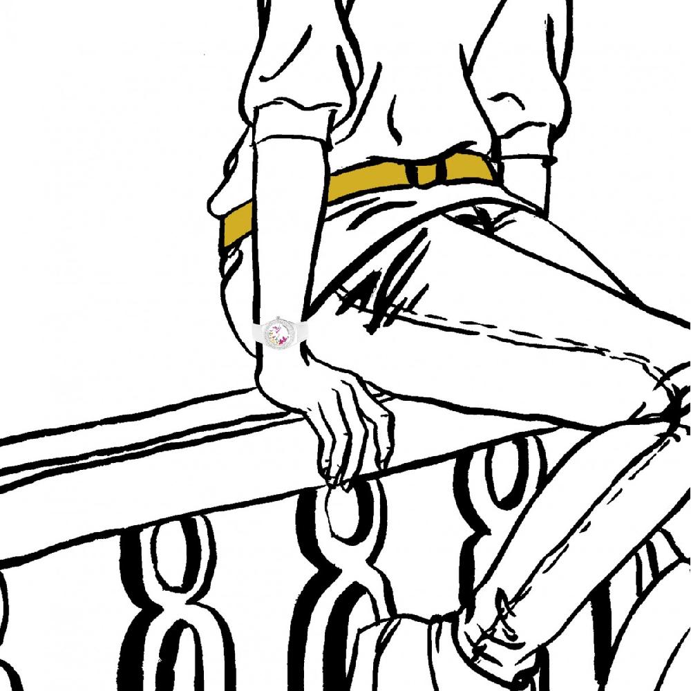 So Charm Montre Alysson Papillons à Mouvement Tournant SoCharm Ornée De Cristaux Scintillants