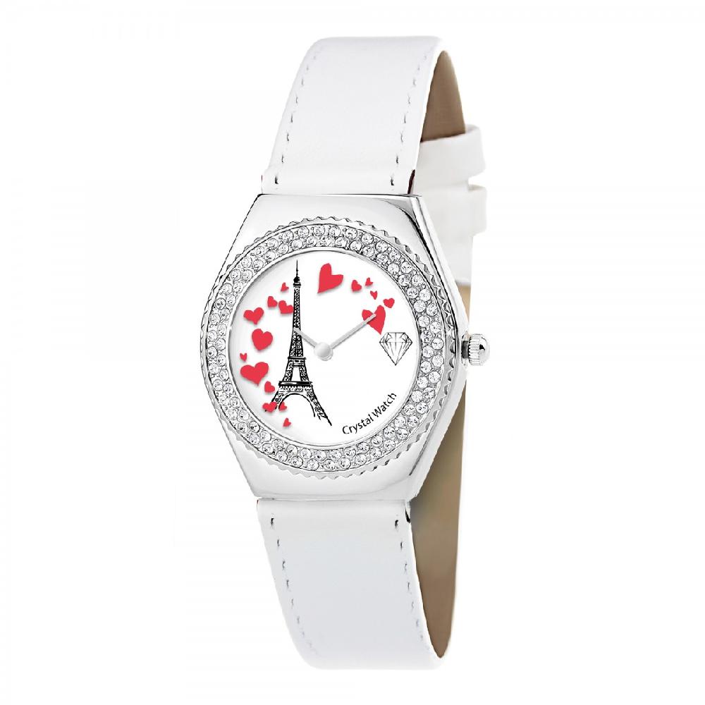 So Charm Montre Alysson Tour Eiffel à Mouvement Tournant SoCharm Ornée De Cristaux Scintillants