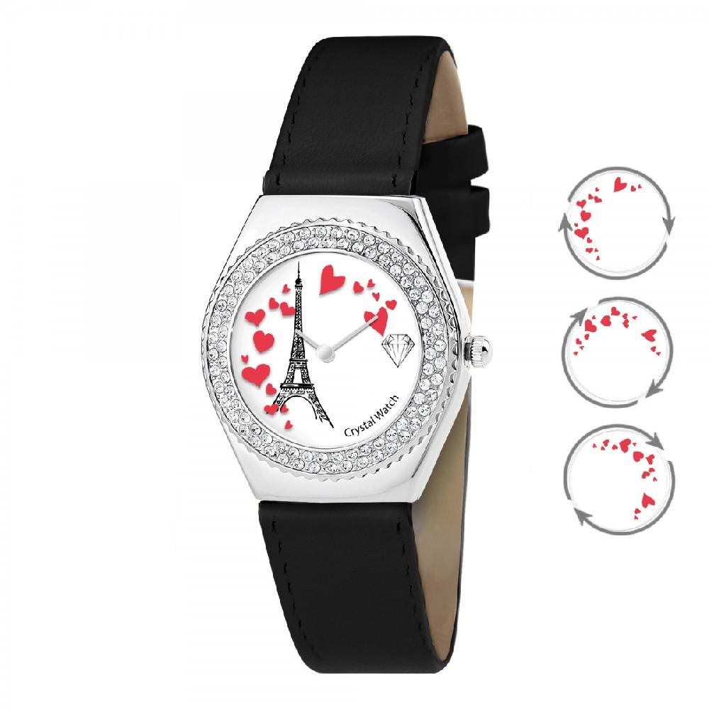 so charm Montre Alysson Tour Eiffel à mouvement tournant SoCharm ornée de Cristaux scintillants