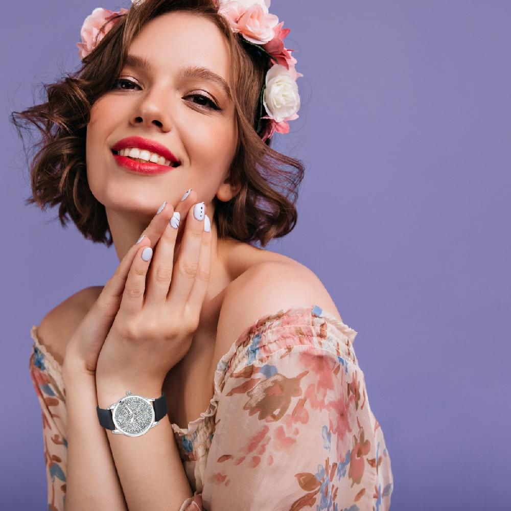 So Charm Montre Ambrine élégante Ornée De Cristaux Scintillants Par SoCharm